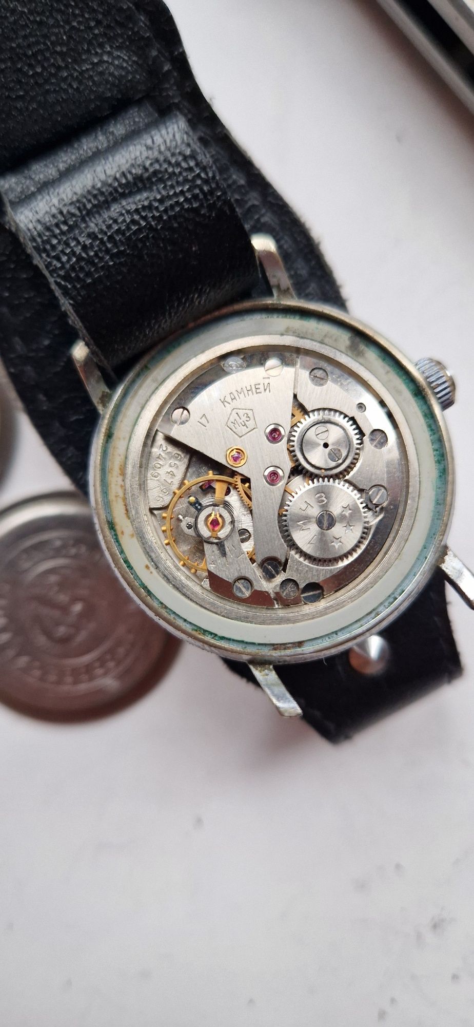 KURANT 17 rubis Błonie Wodoszczelny zegarek męski Vintage