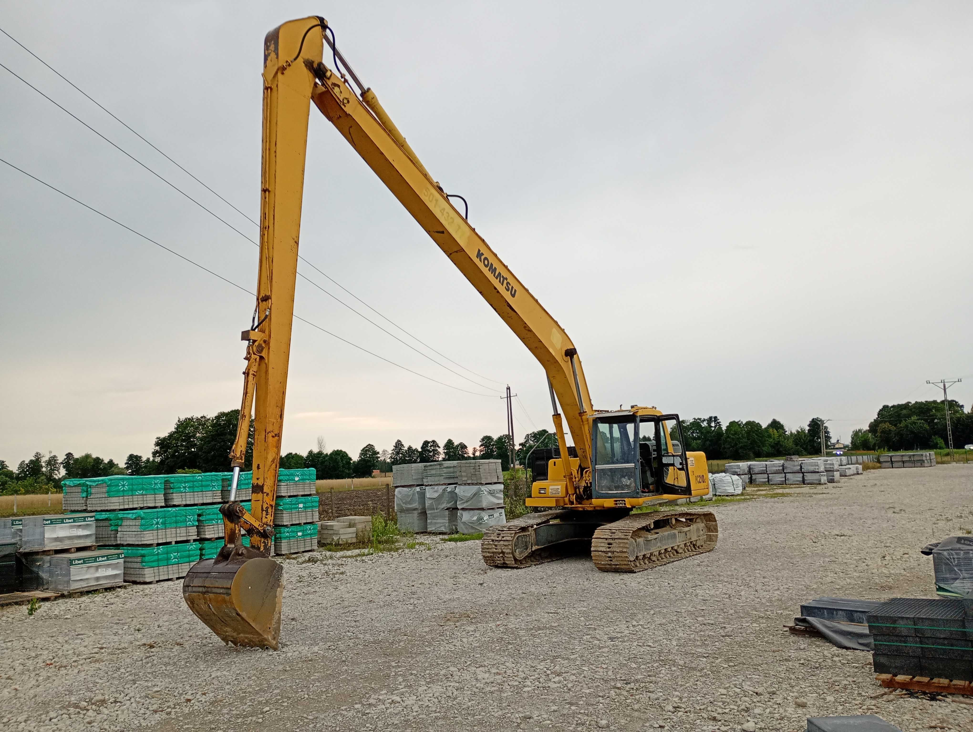 Koparka gąsienicowa Long 16m Komatsu pc 210