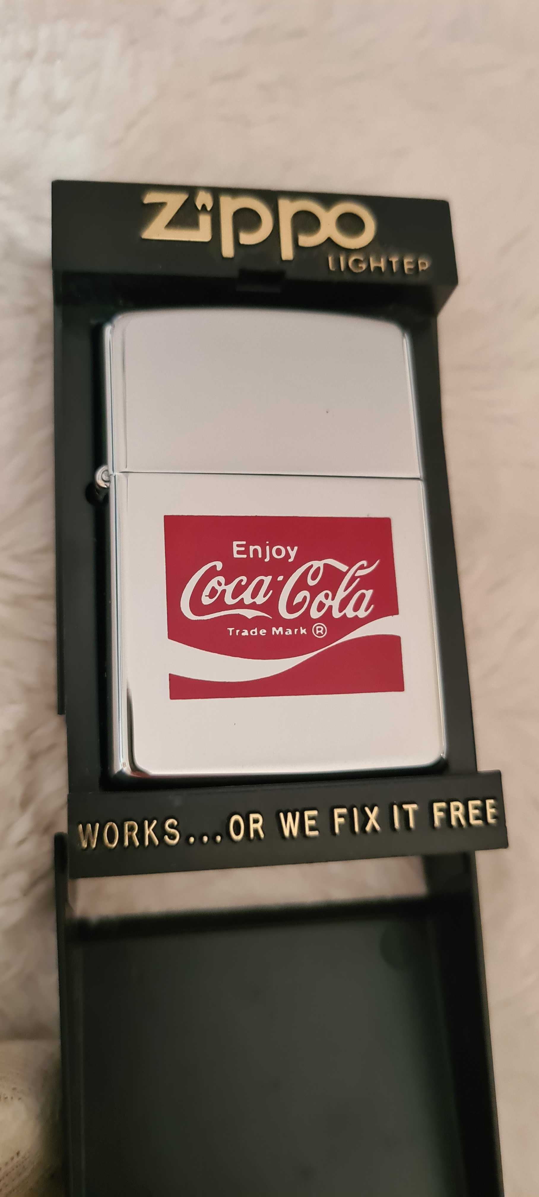 Zapalniczka Zippo Coca Cola 1990r VI. Nowa.