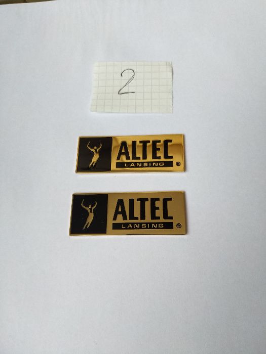 Продам шильдики ALTEC  3 вида