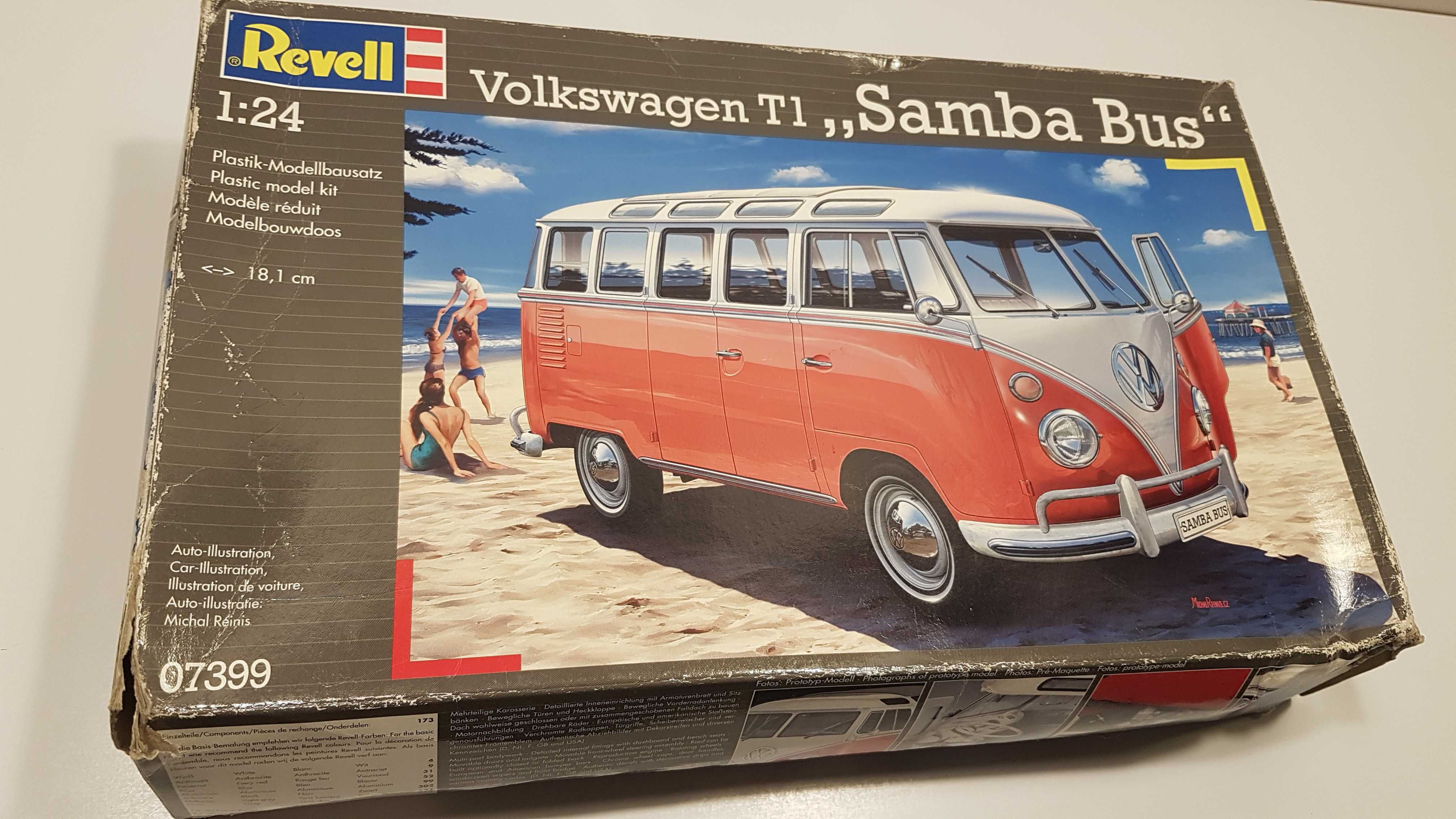 Model do sklejania Revell VW T1 Samba Bus