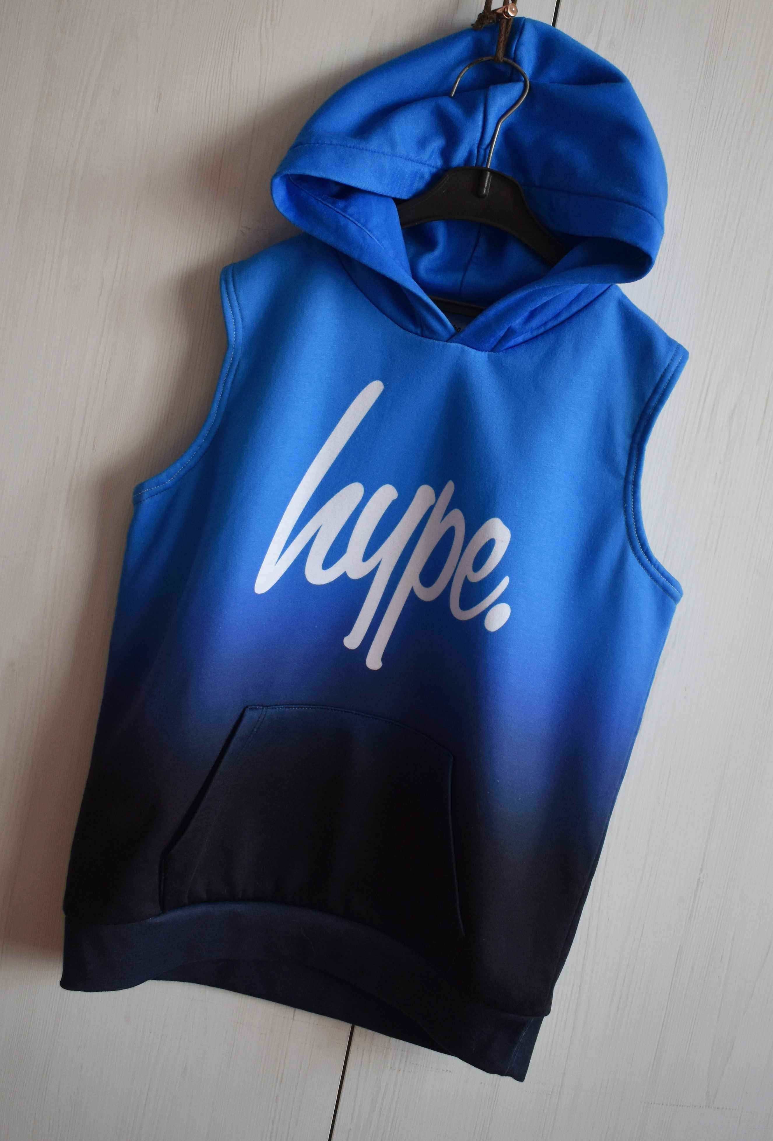 Bluza 158 z kapturem Hype bez rękawów kamizelka bezrękawnik kaptur