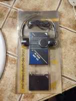 Mini radio kieszonkowe stereo R 102 SR 10 – vintage, nowe w opakowaniu