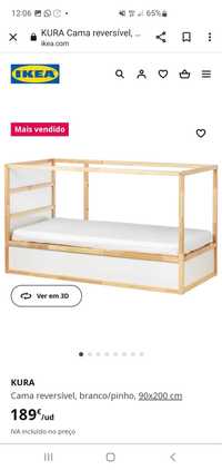 Cama beliche reversivel ikea