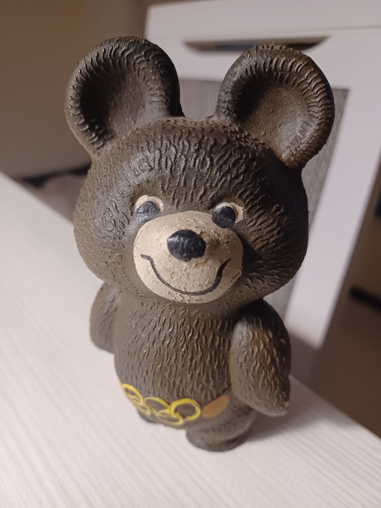Maskotka figurka Miś Misza kolekcjonerska PRL