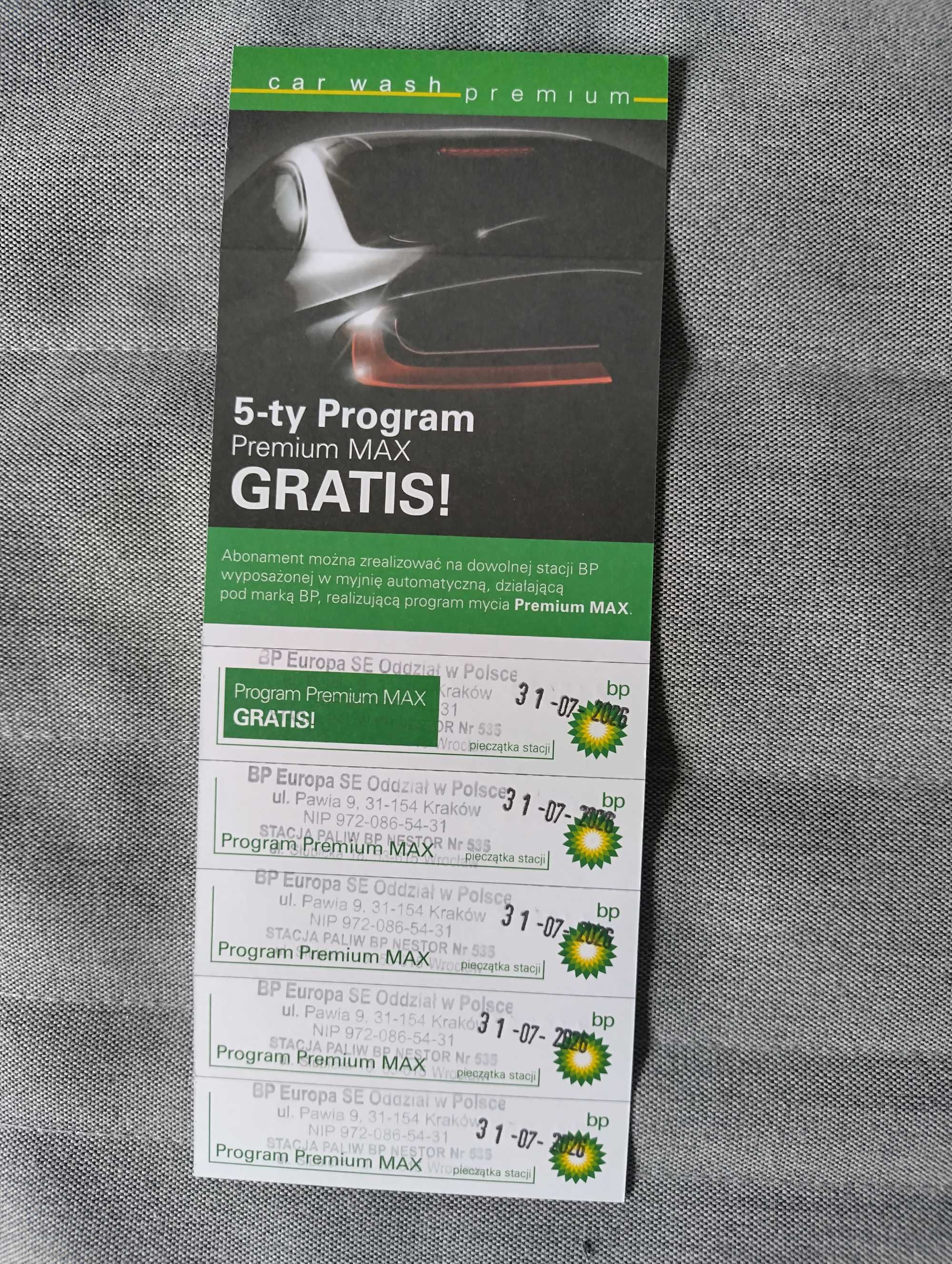 BP Karnet Program Premium MAX