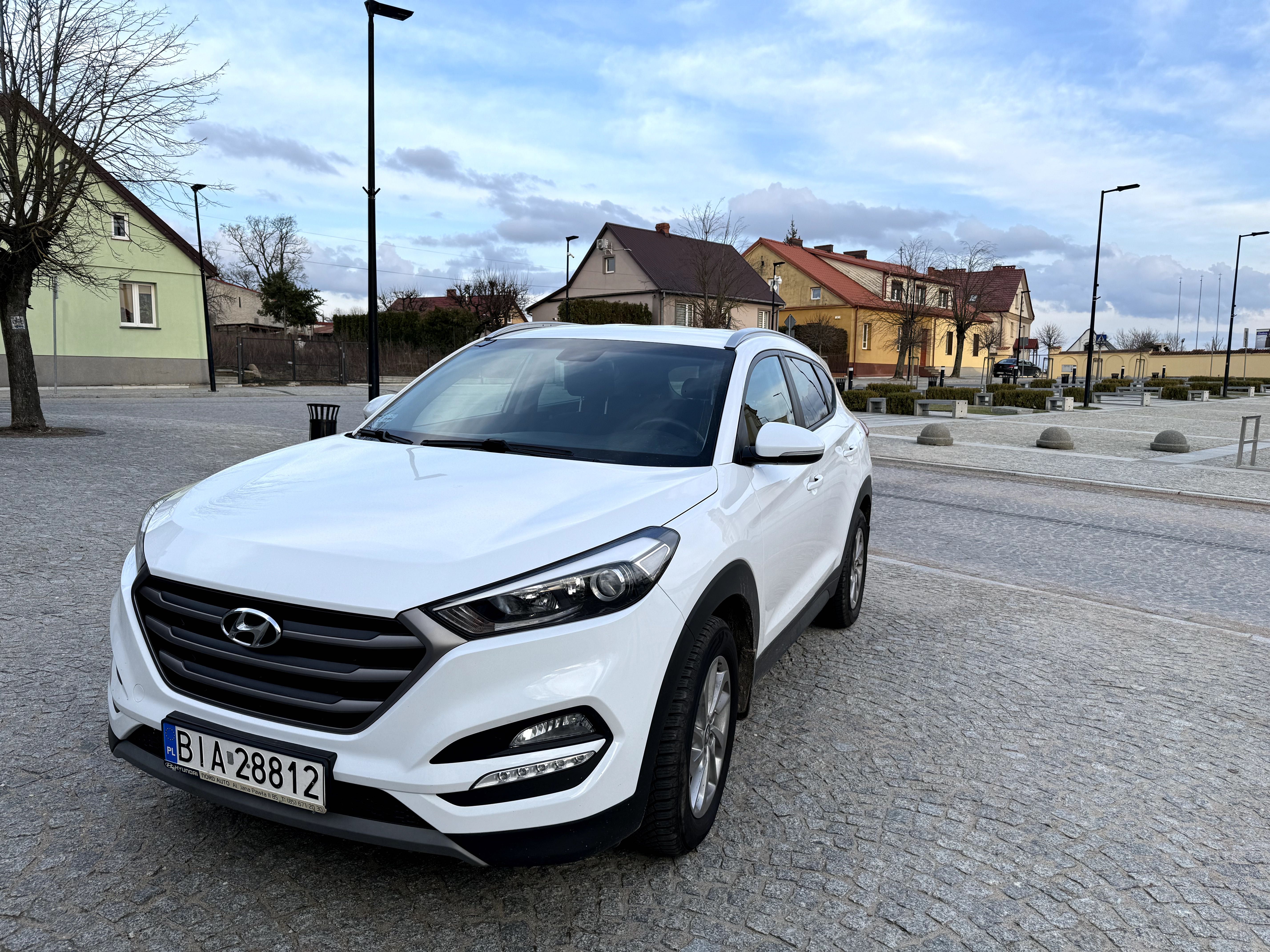 HYUNDAI TUCSON, biały, pierwszy właściciel