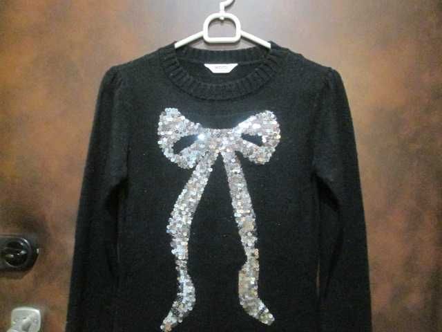 sweter czarny długi Tammy na 152 - 158 cm