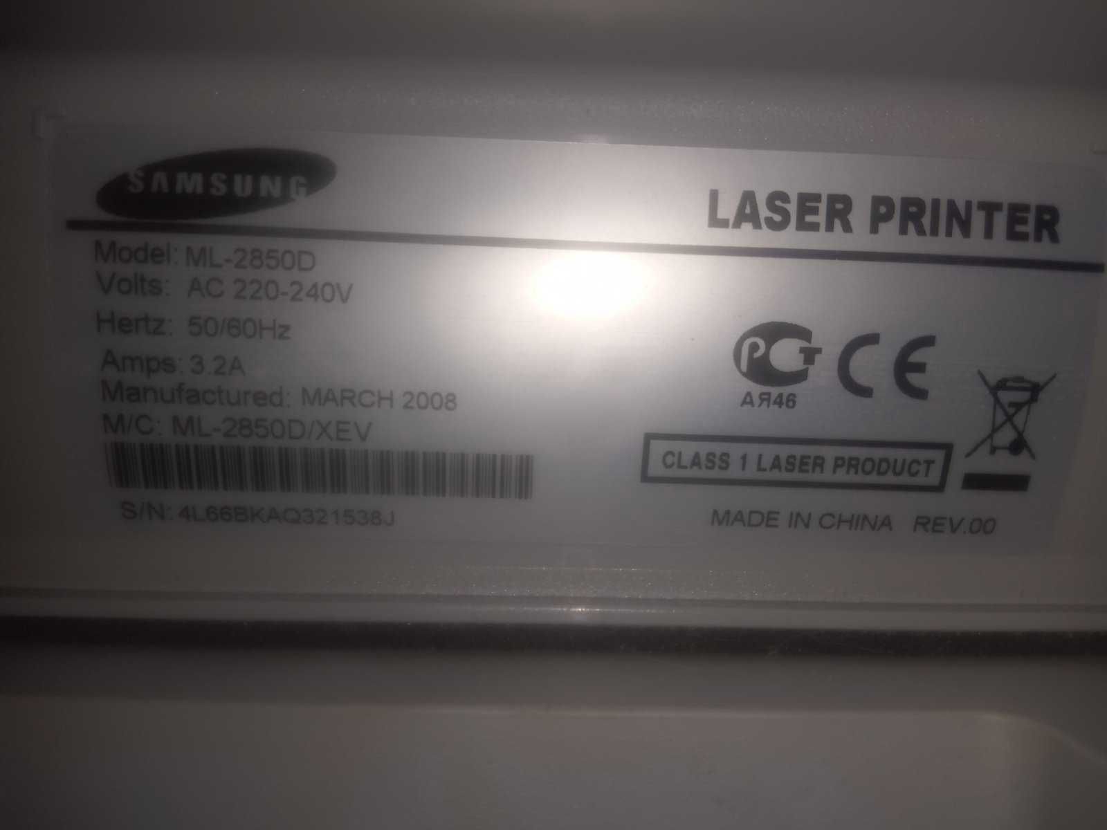 Принтер лазерный SAMSUNG ML 2850 D