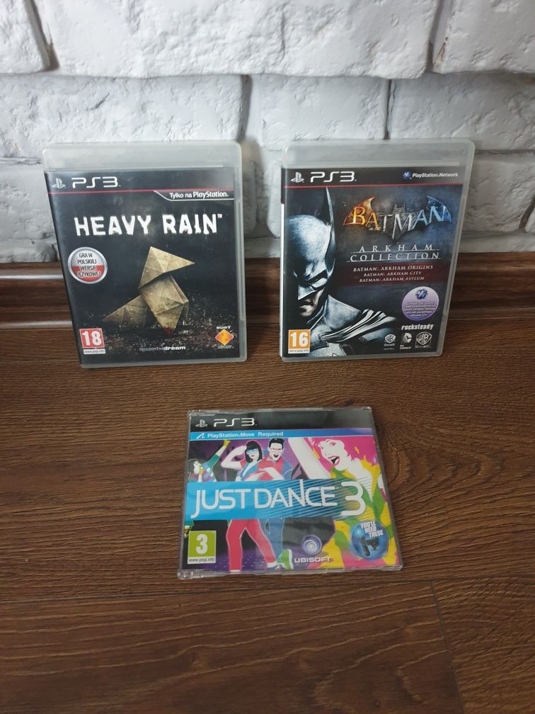 Ps3 PlayStation 3 Batman Heavy Rain Just Dance 3