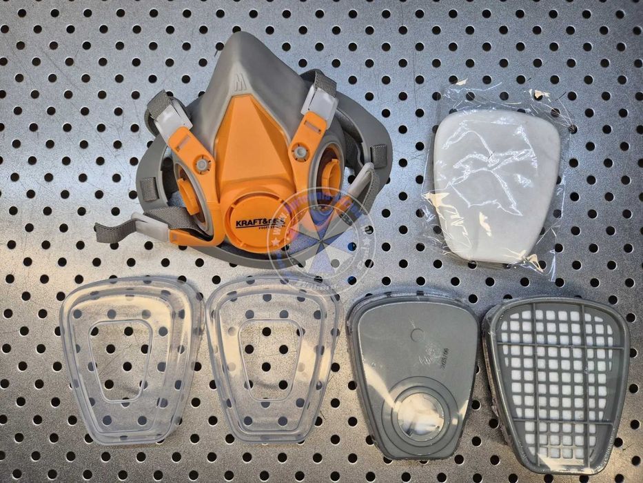 Maska lakiernicza + filtry półmaska ochronna maska przeciwpyłowa