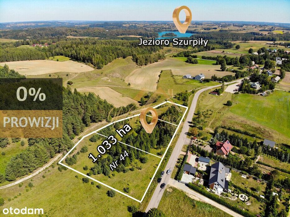 Urokliwa działka w Szurpiłach  | Możliwy podział