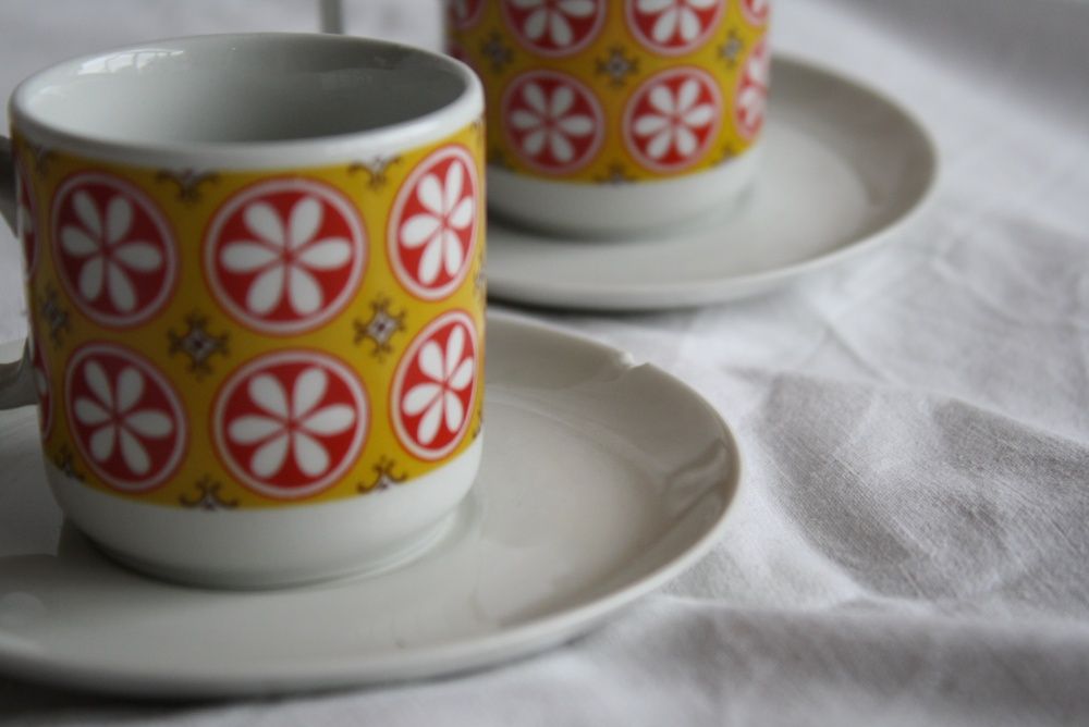 Włoskie Filiżanki Espresso Monopoli Porcellana D'Italia