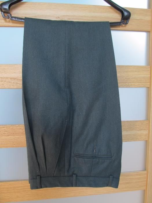 spodnie BYTOM 174 cm - 178 cm klasyczne zimowe męskie ciemna zieleń