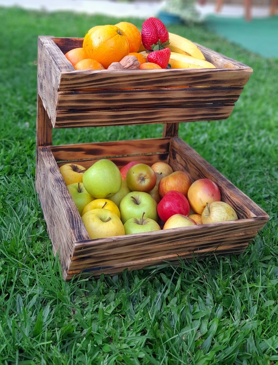 Fruteira em madeira