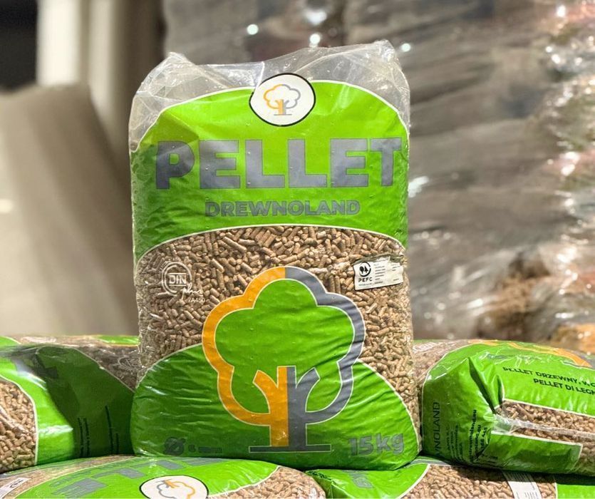 Pellet dębowy liściasty 6mm certyfikat DINplus A1 wysoka jakość!