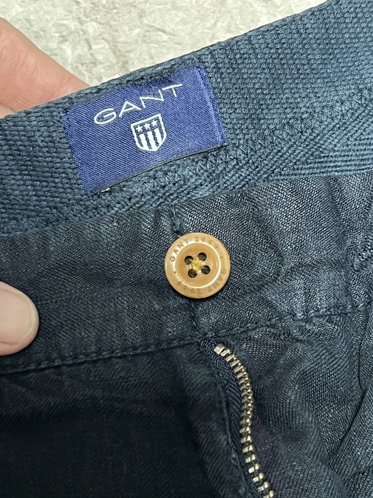 Лляні брюки GANT (оригінал, 100% льон)