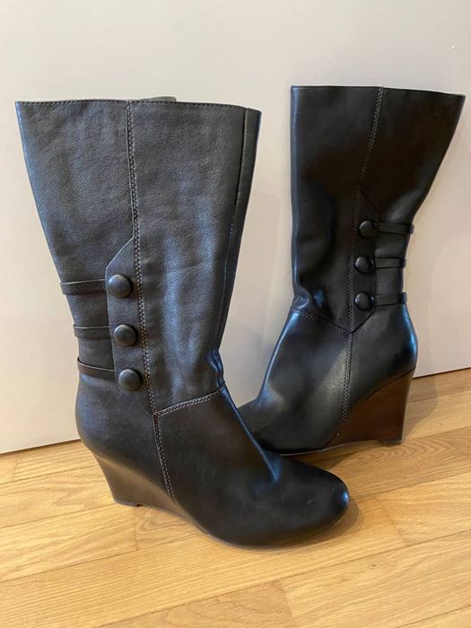 Шкіряні сапоги Ecco. Оригінал. 40 розмір