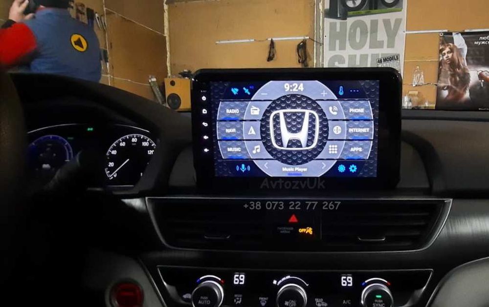 Android 14 ACCORD 10 Honda Аккорд Хонда GPS 2 дин CarPlay Магнитола