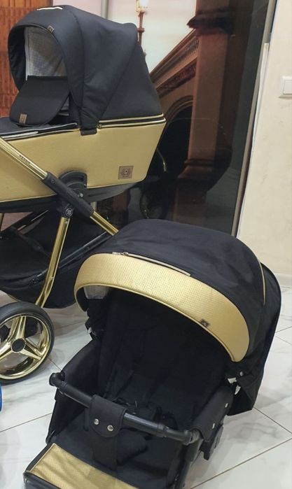 Коляска 3 в 1 Adamex Barcelona Polar (Gold)