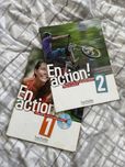 En action 1 + en action 2 podreczniki i cwiczenia 2 francuski zestaw