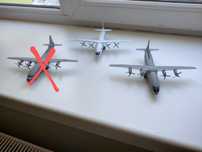 Модель літака, модель самолета Антонов АН-12, Herpa, масштаб 1:200