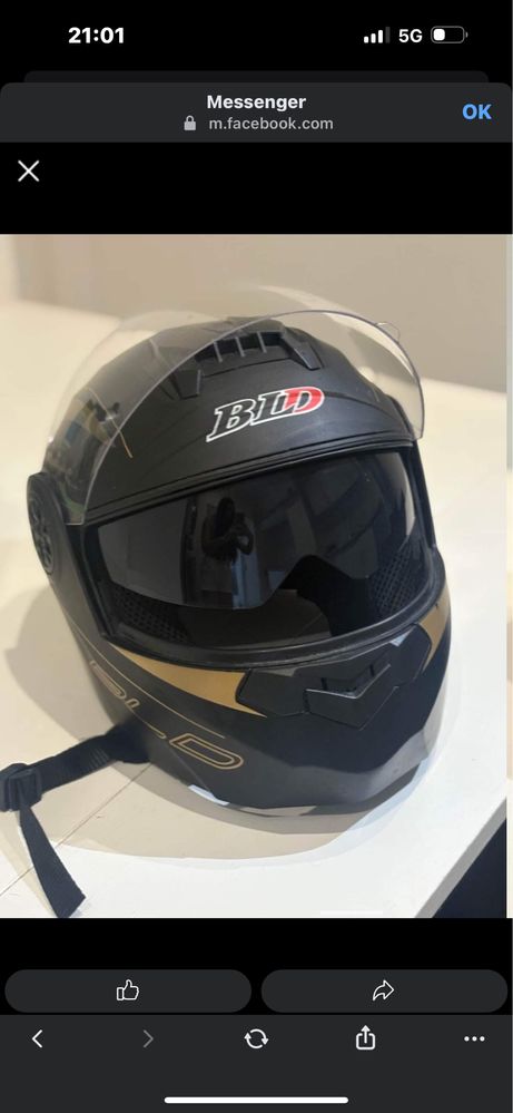 Capacete BLD Fechado com Viseira Dupla - Estilo, Seguranç