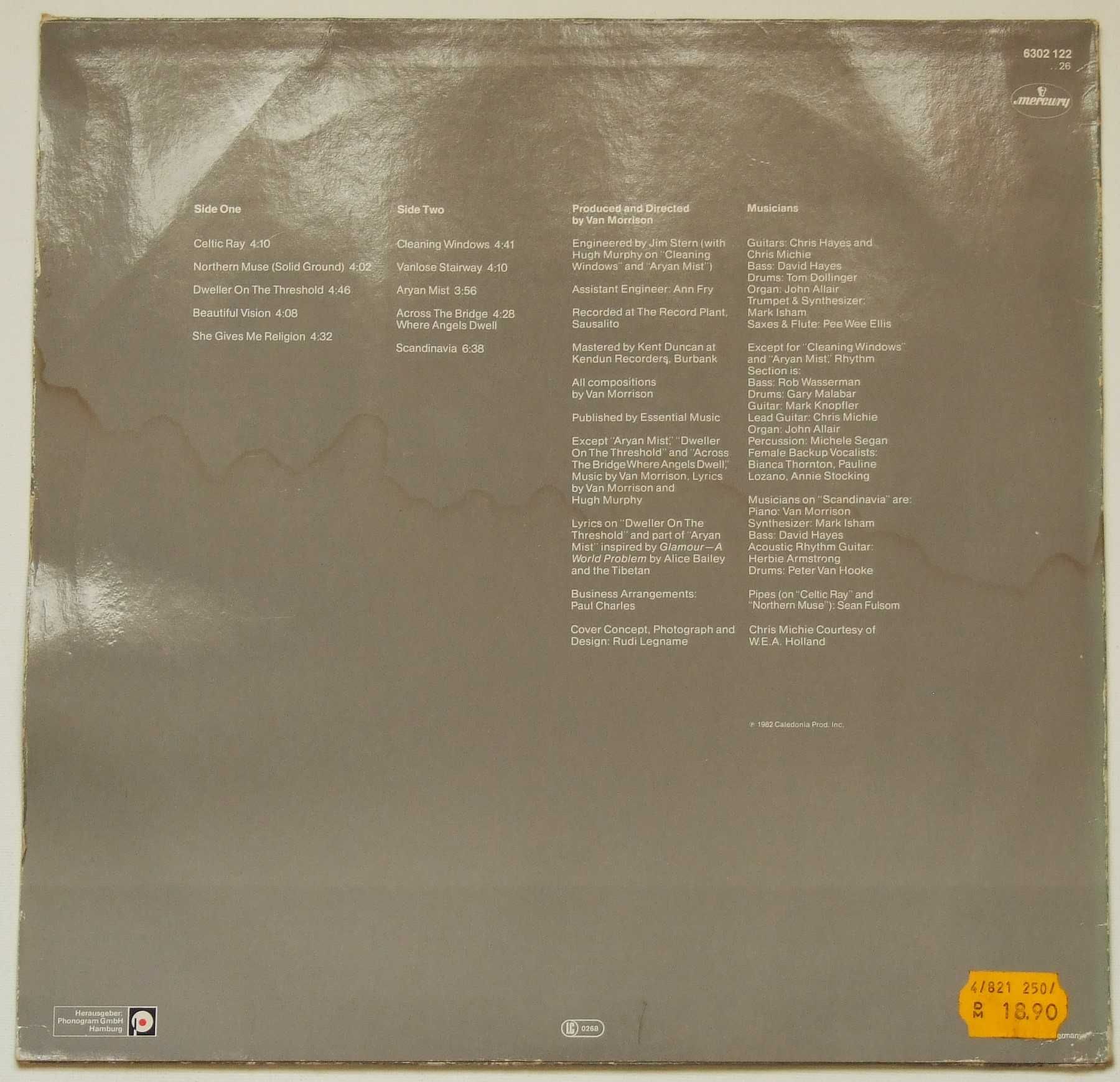 Van Morrison – Beautiful Vision, LP, GER, EX