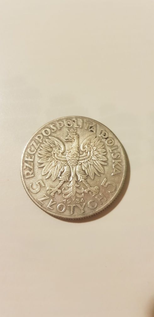 5 zł z 1934r Ag Polonia