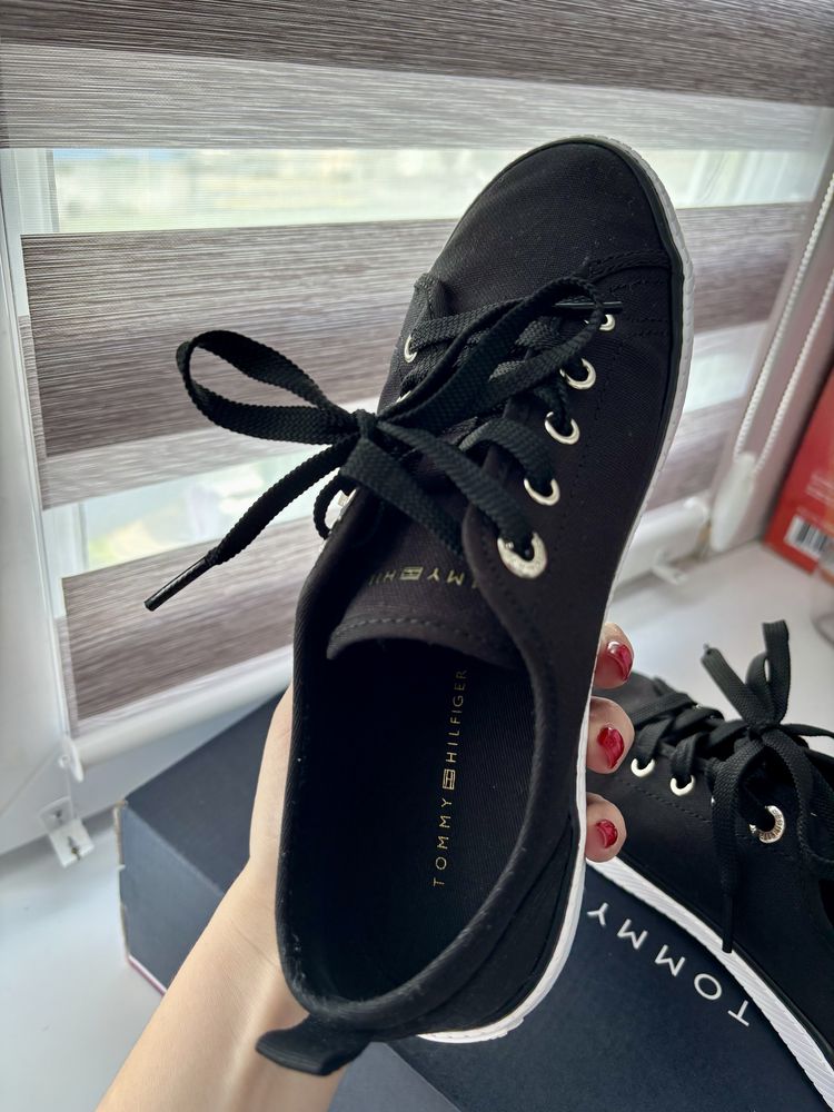 Кеди  Tommy Hilfiger vulc canvas sneakers