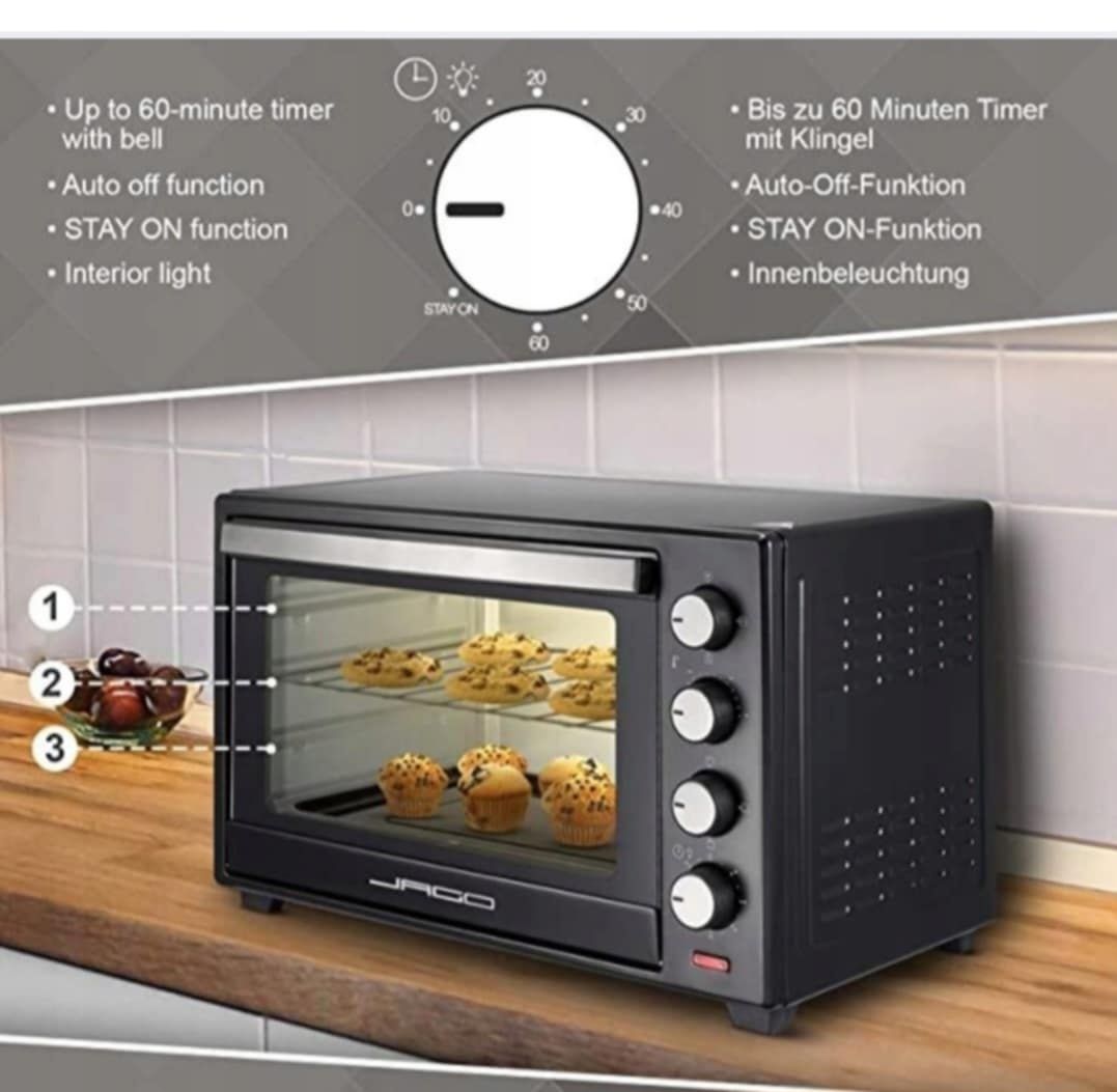 Mini piekarnik z regulowaną temperaturą i grilem