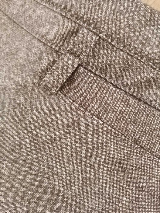 Gerry Weber brązowe beżowe spodnie z wełną chinosy melanż 42 XL