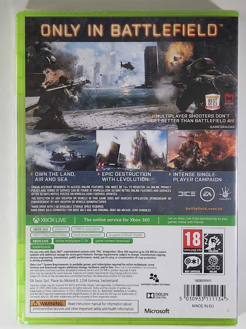 BATTLEFIELD 4 / Gra Xbox 360 / Sprzedaż gier / Perfect Blue / Warszawa