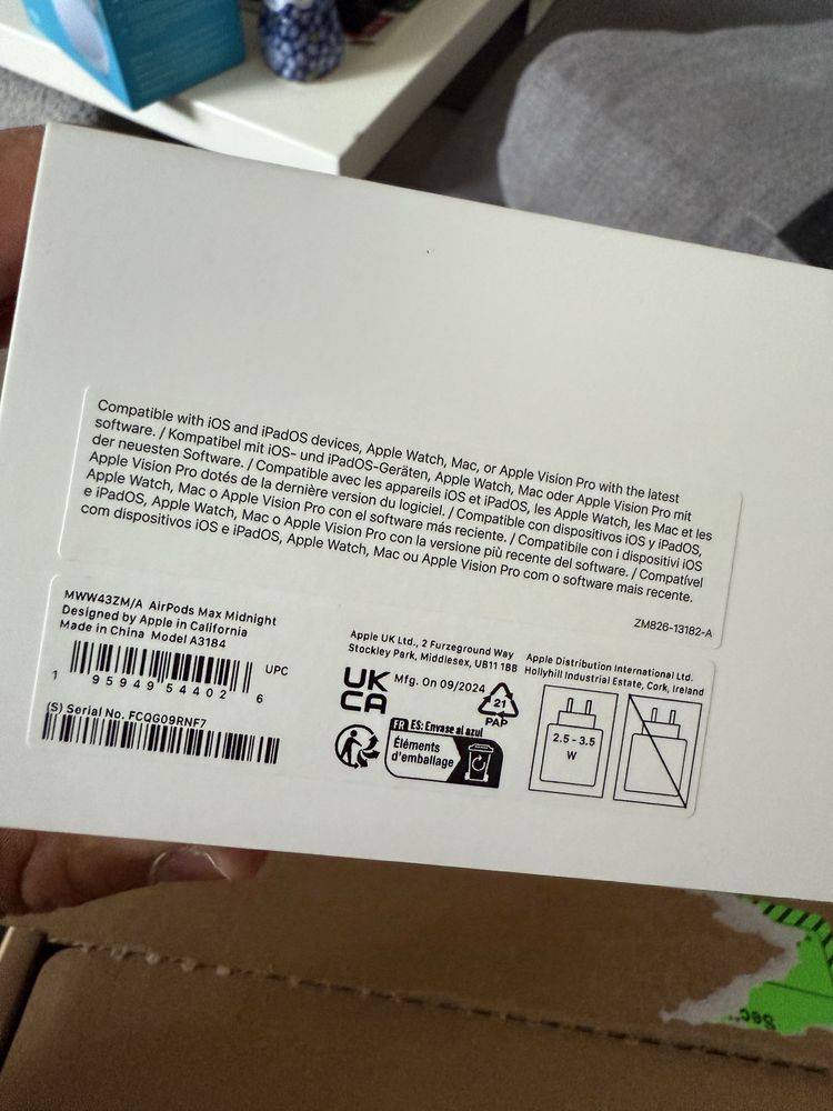 Oryginalne Apple Airpods Max z apple.com, faktura, gw do 17.09.2026!