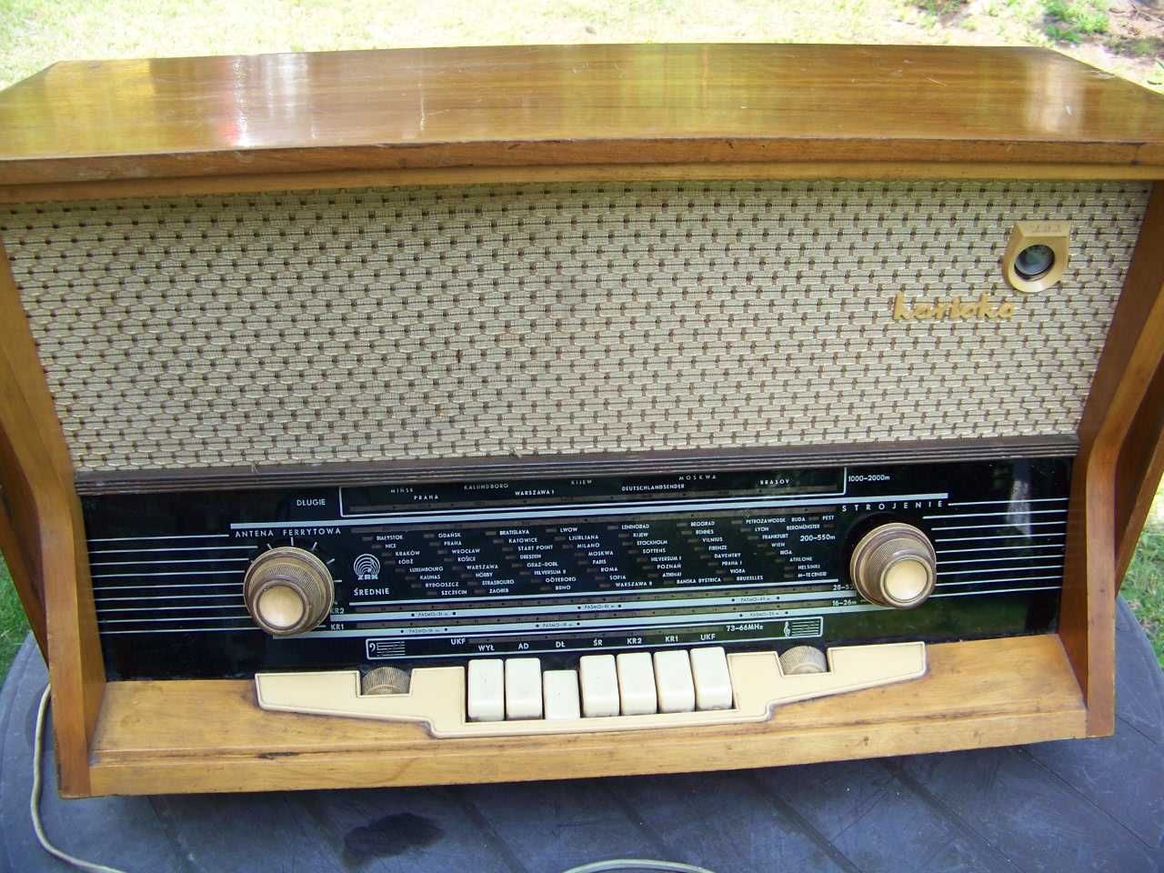 Stare radio lampowe Karioka ładne sprawne.