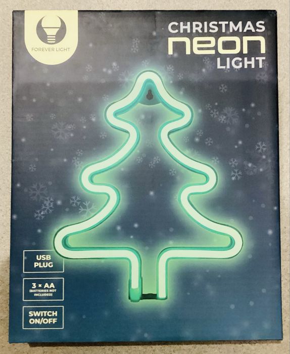 Neon świąteczny Choinka  usb lub baterie