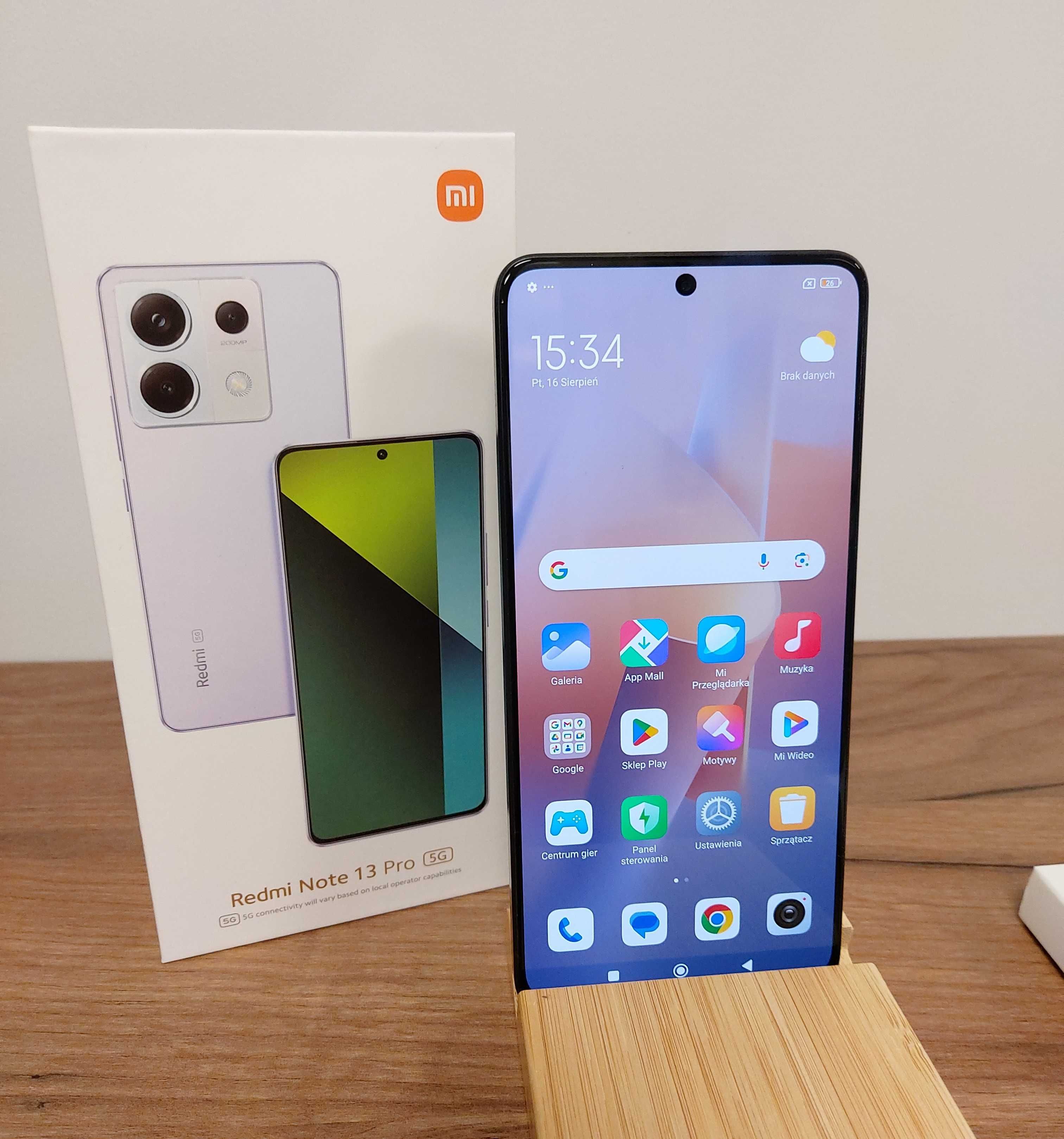Xiaomi Note 13 Pro 5G 8/256GB Czarny / Cały zestaw