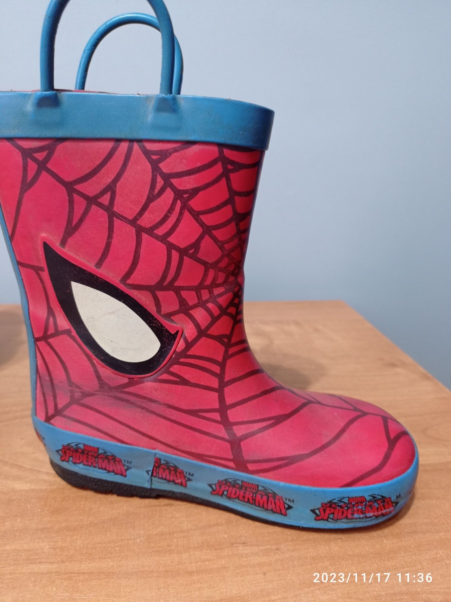 Kalosze 25, 5 gumiaki Spiderman buty na deszcz jesień wiosna lato