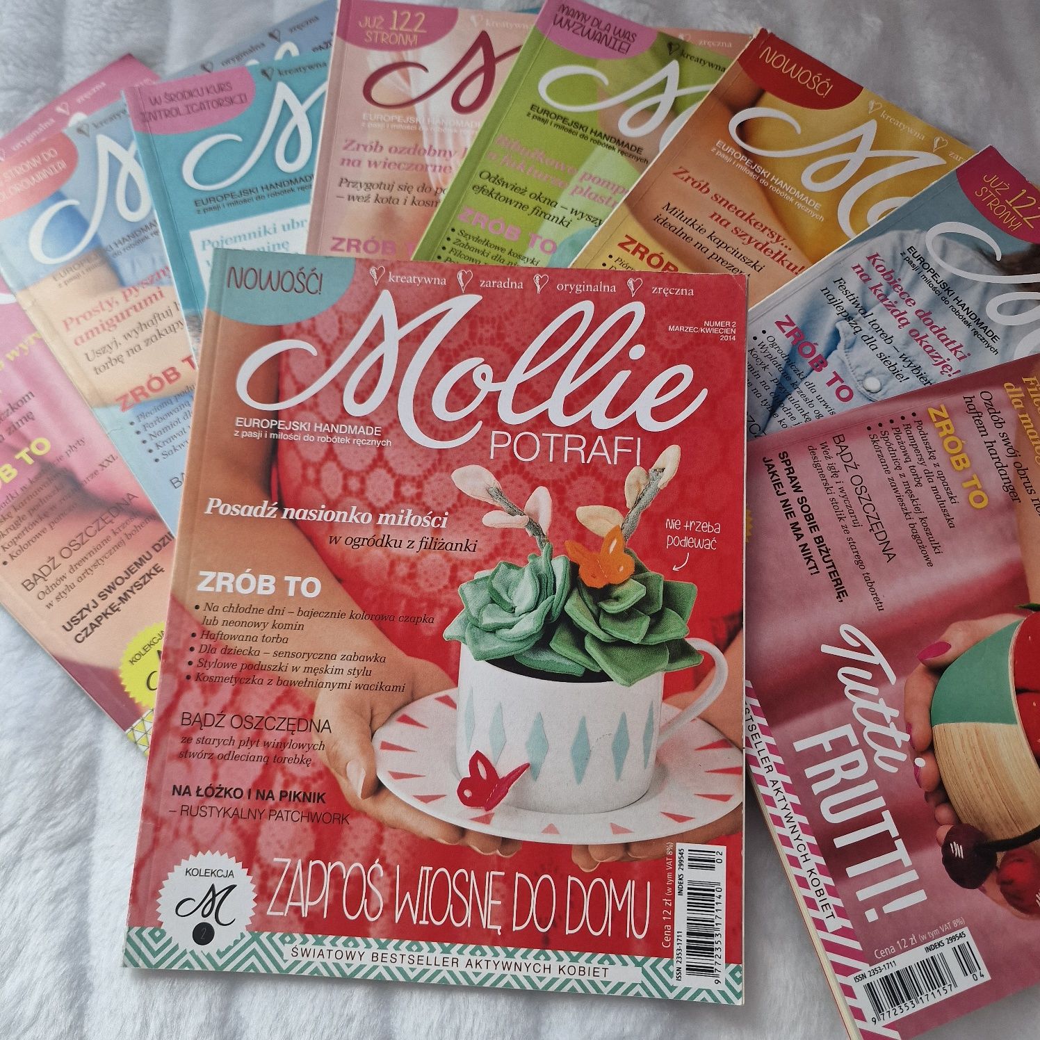 Czasopisma Mollie potrafi zestaw  handmade