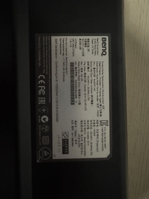 Projektor BenQ MX505