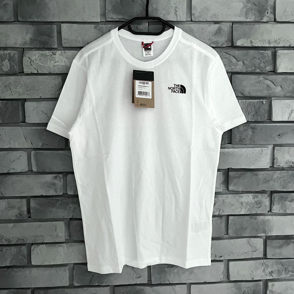 Koszulka t-shirt the north face tnf red box logo tee biala white