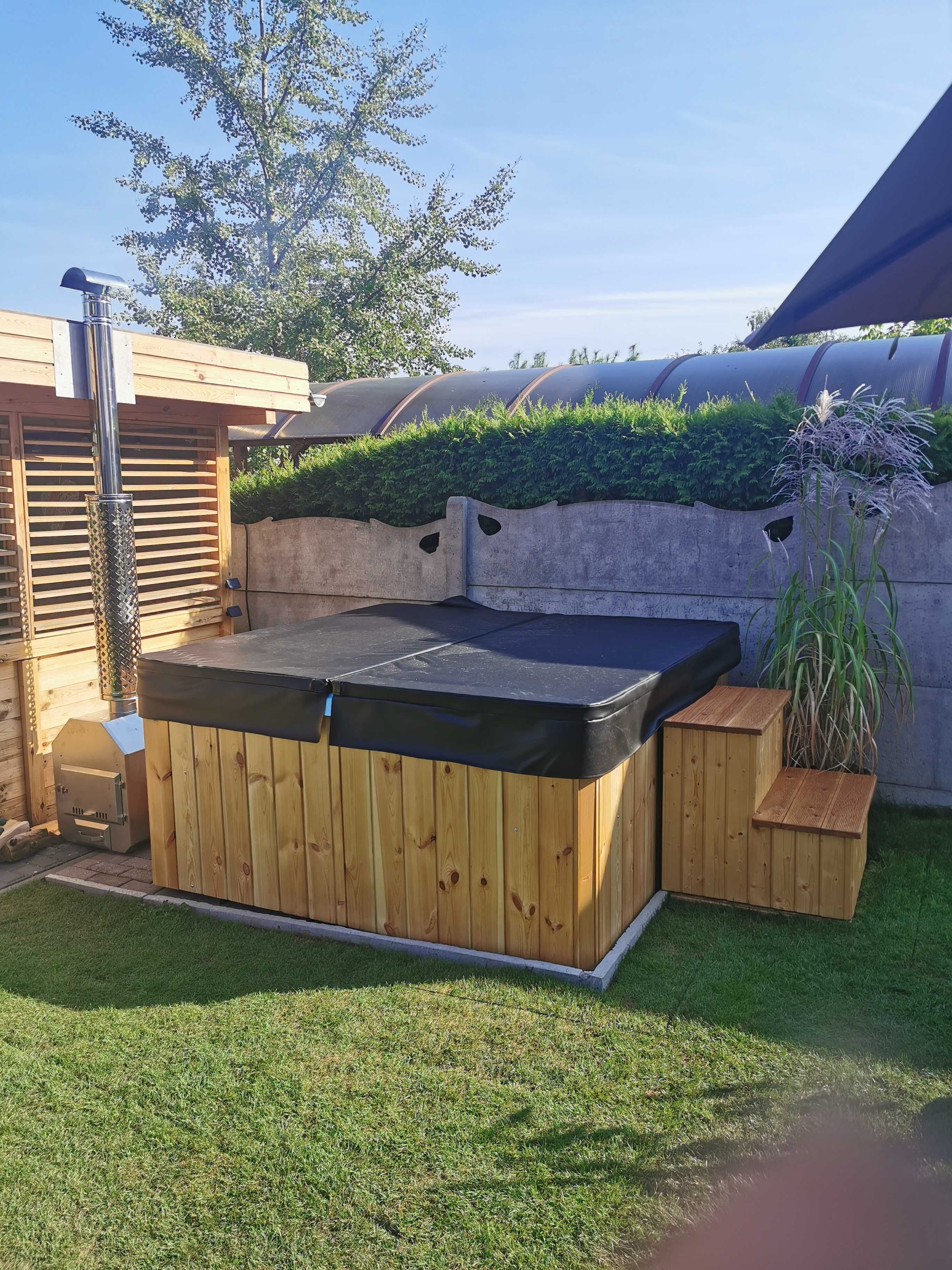 Jacuzzi ogrodowe balia basen pokrywa zdobienie Indywidualne zdobienie