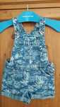 TU urocze ogrodniczki/spodenki denim flowers motyw r 98/3 l