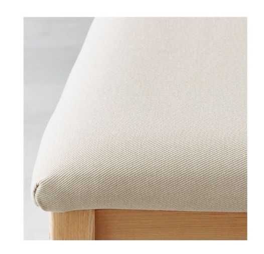 Stół + 4 krzesła, Ikea LERHAMN - biały, beżowy