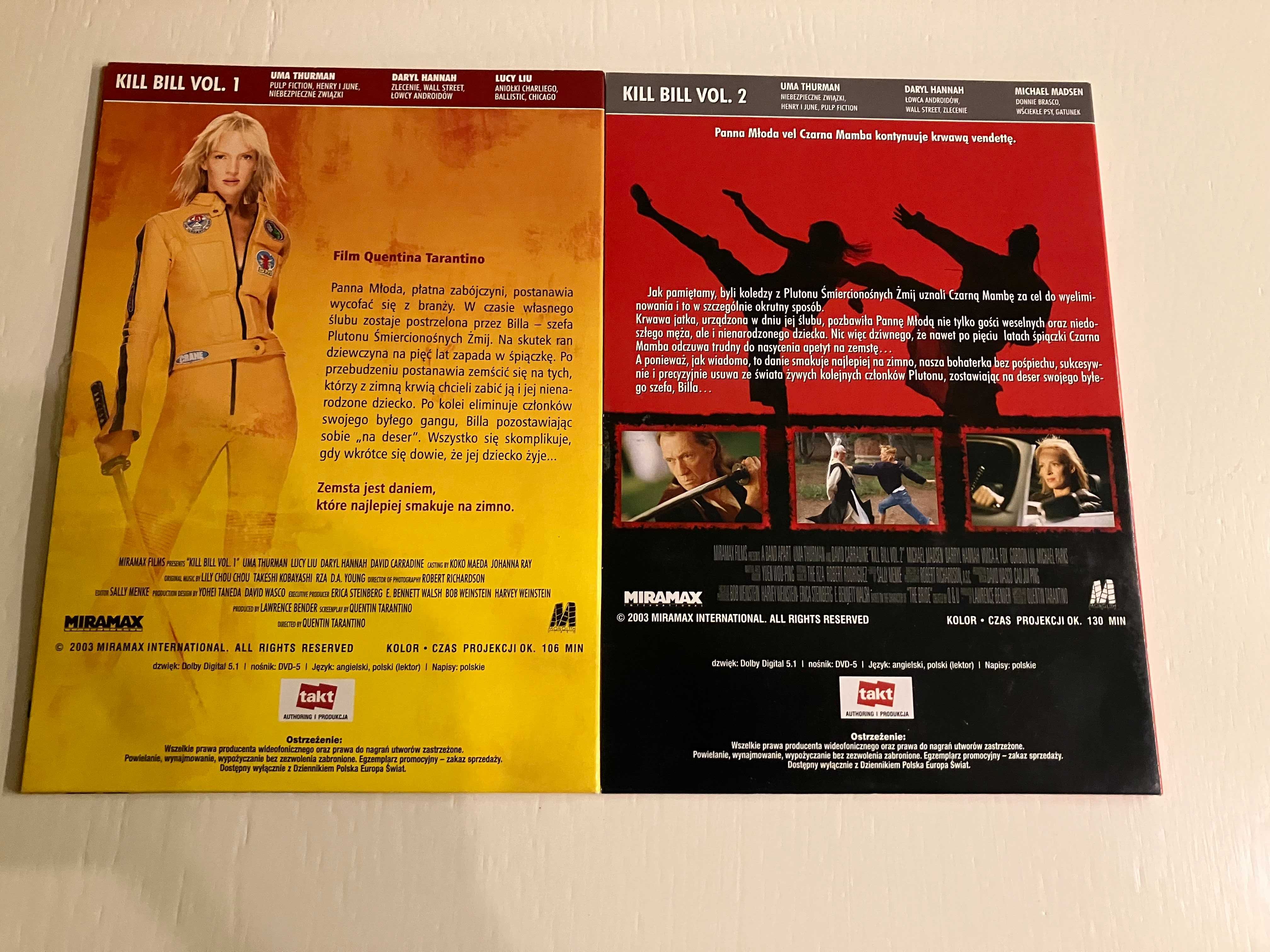 Kill Bill-film DVD Quentina Tarantino