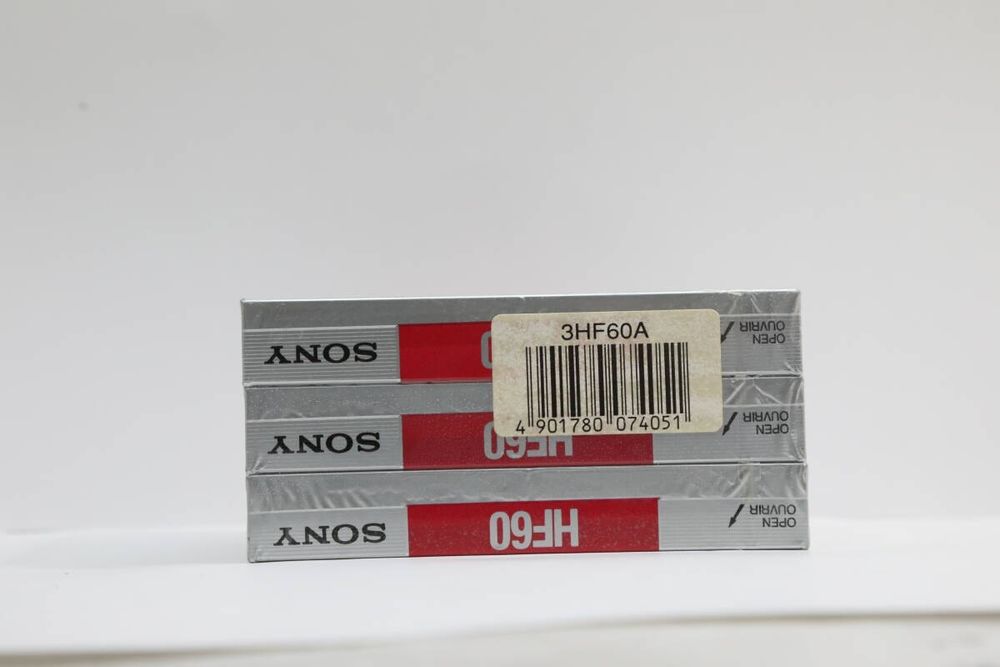 3 аудіо касети SONY HF 60 хвилин, виробництва Франції