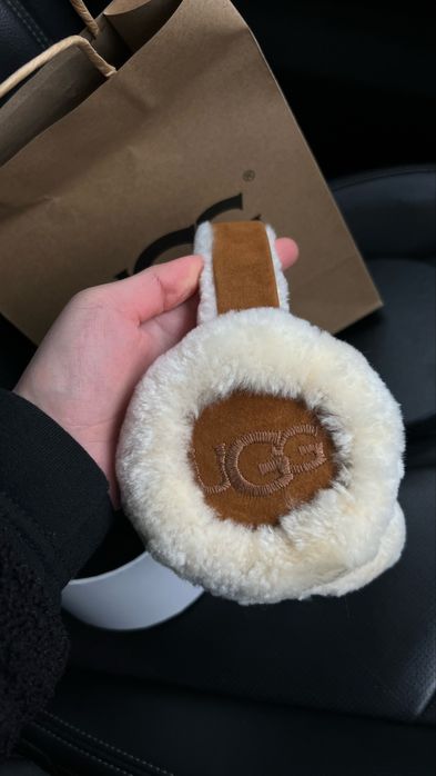 Навушники UGG з натурального хутра з подарунковим пакуваням