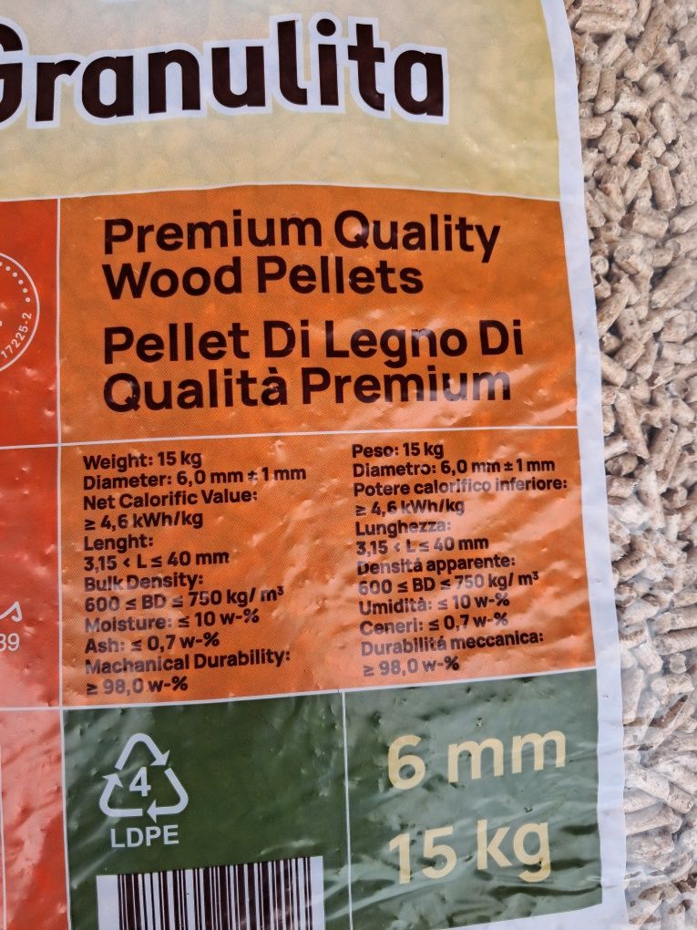 Pellet pelet a1 sosna sosnowy granulita certyfikowany cena z dostawą