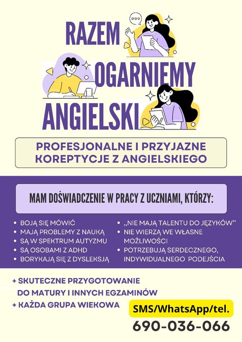 Korepetycje angielski