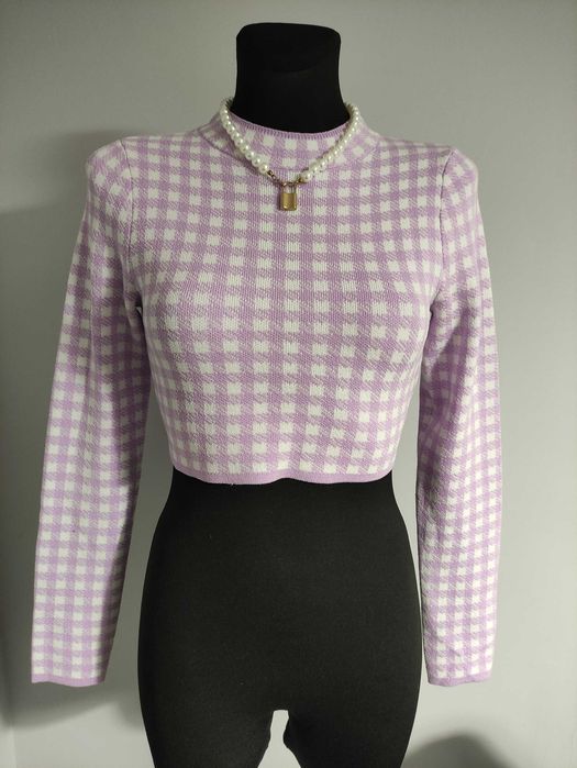 Sweterkowy crop-top